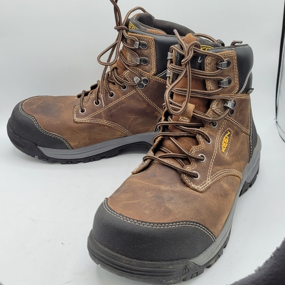 KEEN Utility Men's Evanston 6" Waterproof Work Boots with Carbon Toe Size 10.5EE - Picture 11 of 16
